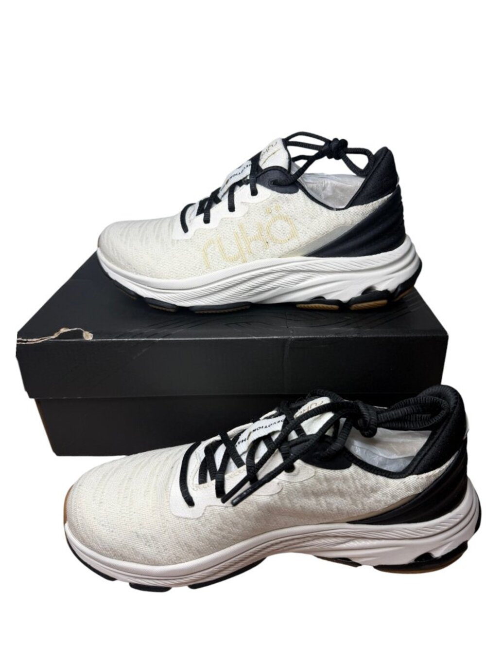 Ryka Devotion Max RS Women’s Walking Shoes White Black Size 7M Re-Zorb w/ Box